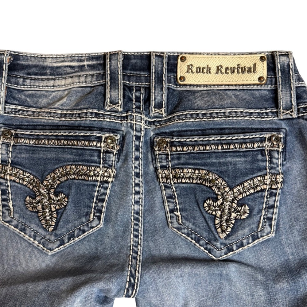 Rock Revival Mid Rise Bootcut Jeans Size 25